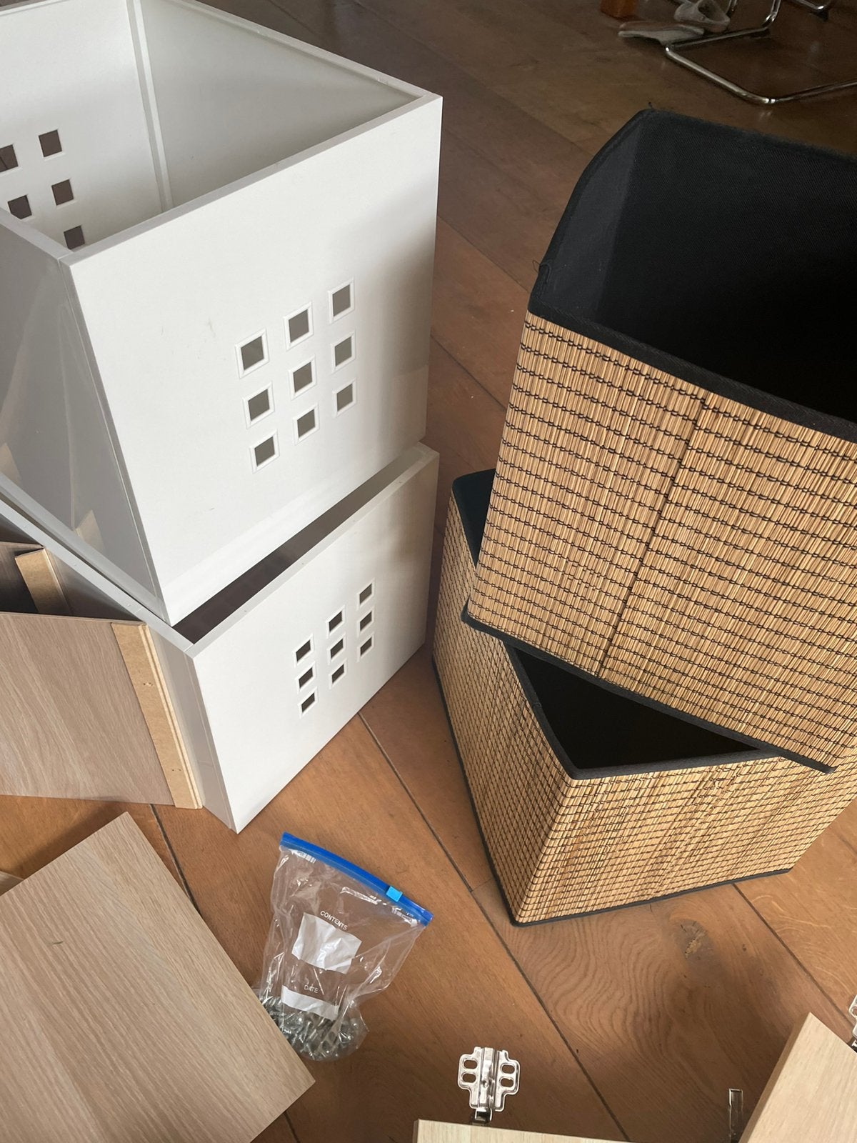 Ikea Kallax kastdeurtjes opbergbakken, Ophalen, Zo goed als nieuw, 25 tot 50 cm, Minder dan 100 cm