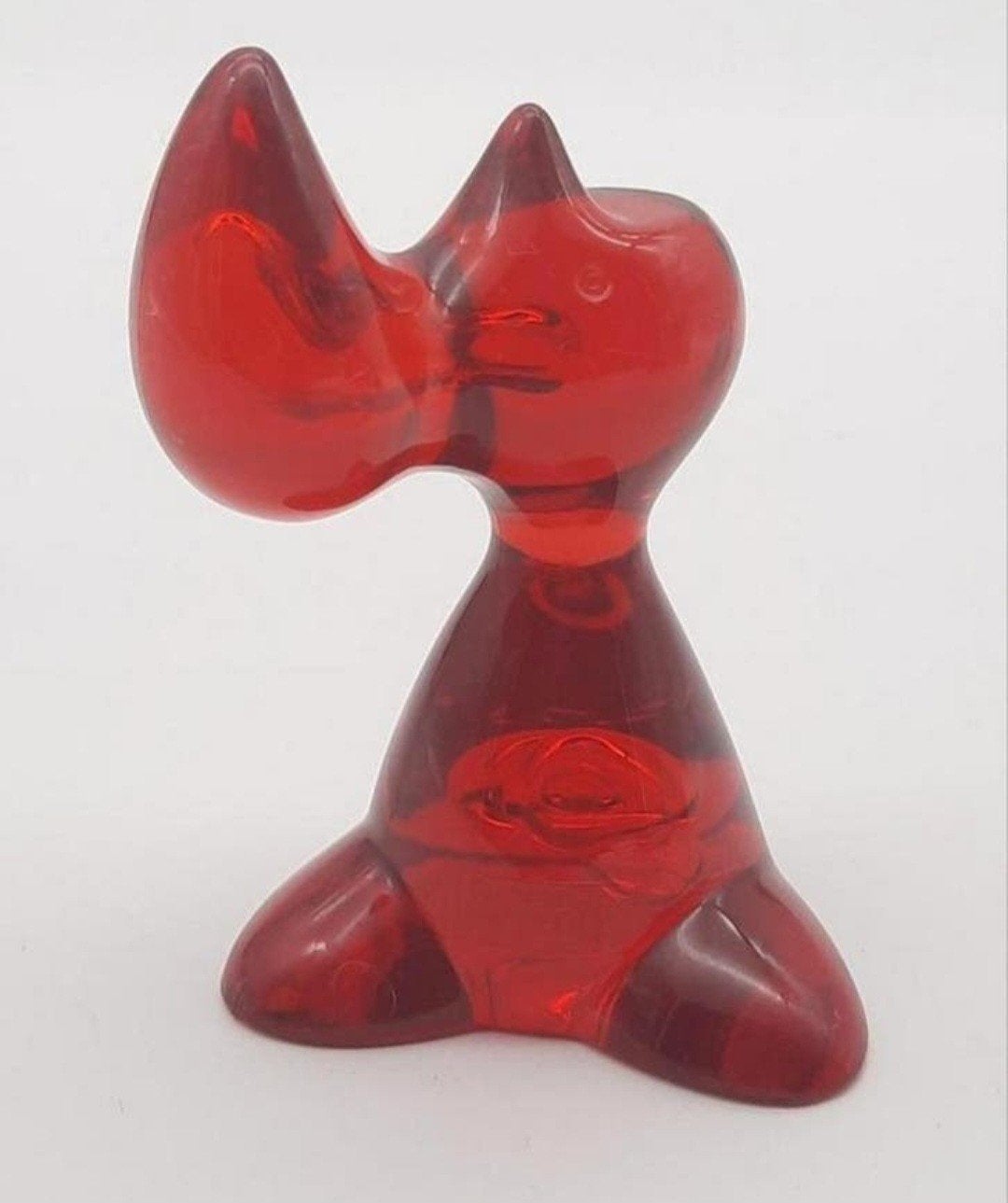 Koziol Nelli vintage kunststof rood brillenhouder, Ophalen of Verzenden, Gebruikt, Fantasy