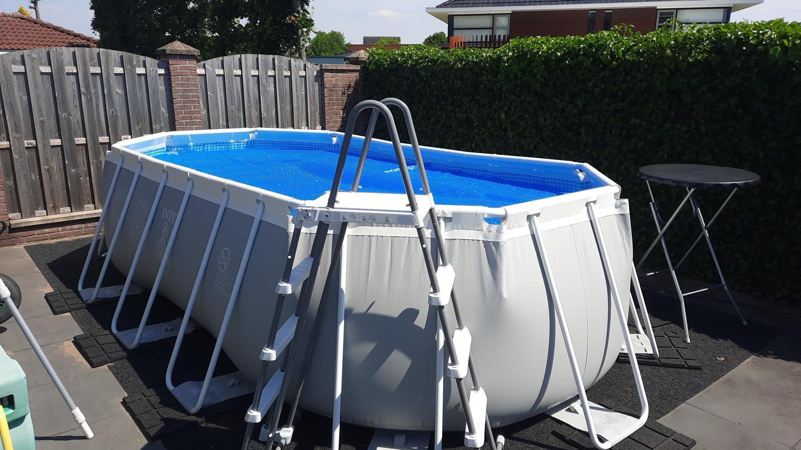 INTEX Ovaal Prism Frame Zwembad, Gebruikt, 200 tot 300 cm, Ovaal, Ophalen