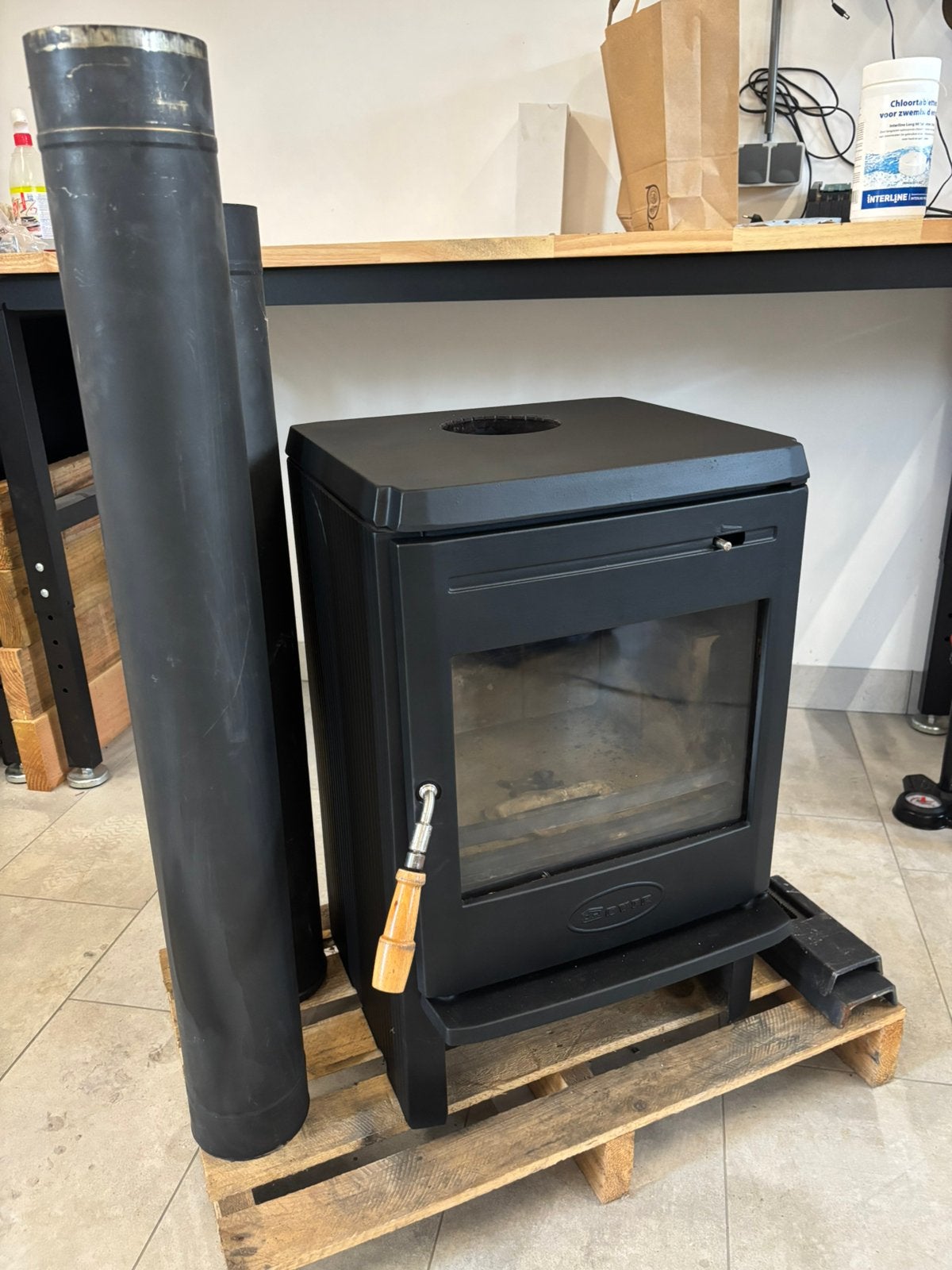 Mooie Dovre 350 cb houtkachel, Huis en Inrichting, Kachels, Ophalen, Zo goed als nieuw, Hout, Houtkachel
