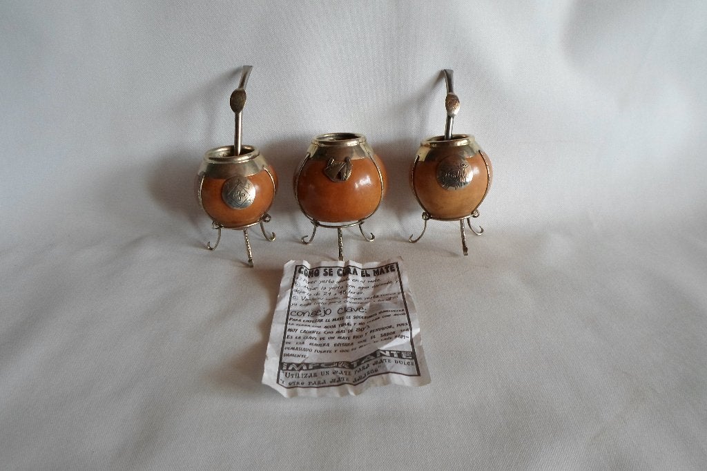 Mate Kalebas Bombilla 3x, Antiek en Kunst, Ophalen of Verzenden