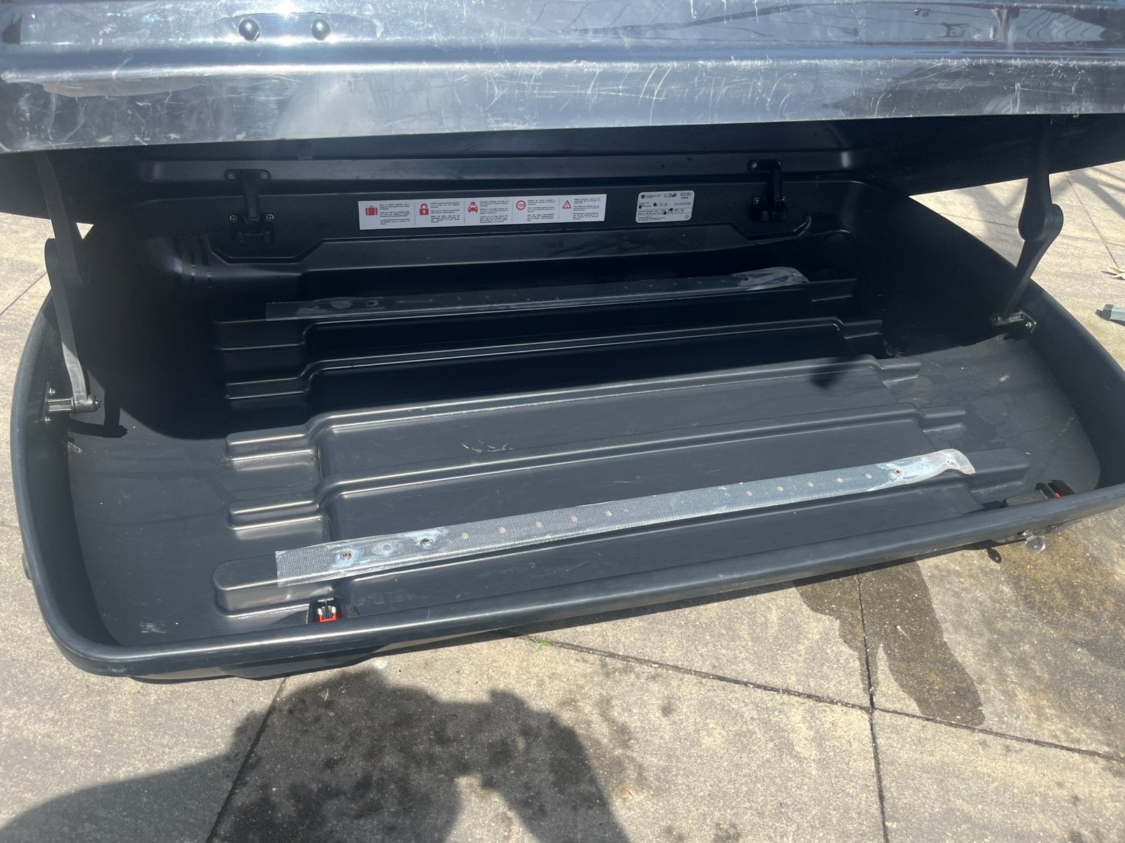 Zwarte modula Dakkoffer 400 liter, Ophalen