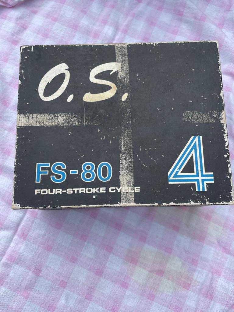 O.S. FS-80 Viertaktmotor voor RC Vliegtuigen, Overige merken, Gebruikt, Ophalen of Verzenden, Groter dan 1:72