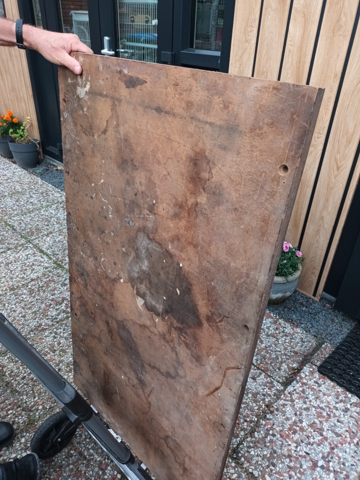 zwaar werkblad met ijzeren toplaag, Doe-het-zelf en Verbouw, Ophalen of Verzenden