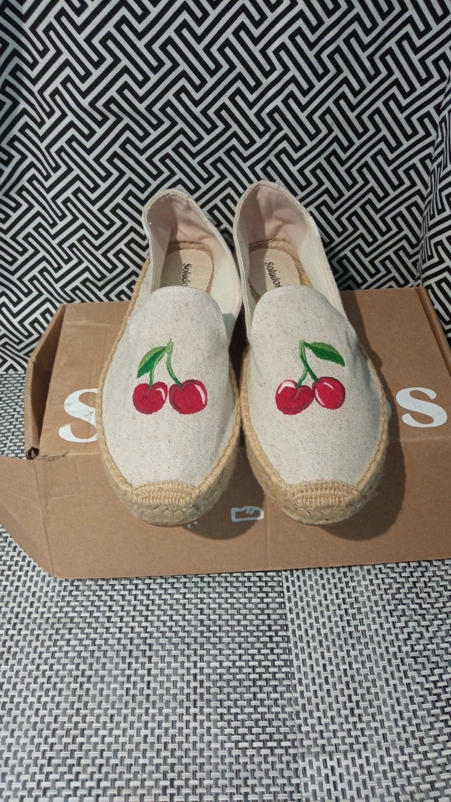 Soludos Cherry Print Espadrilles Schoenen 40 nieuw / zomer, Verzenden, Nieuw