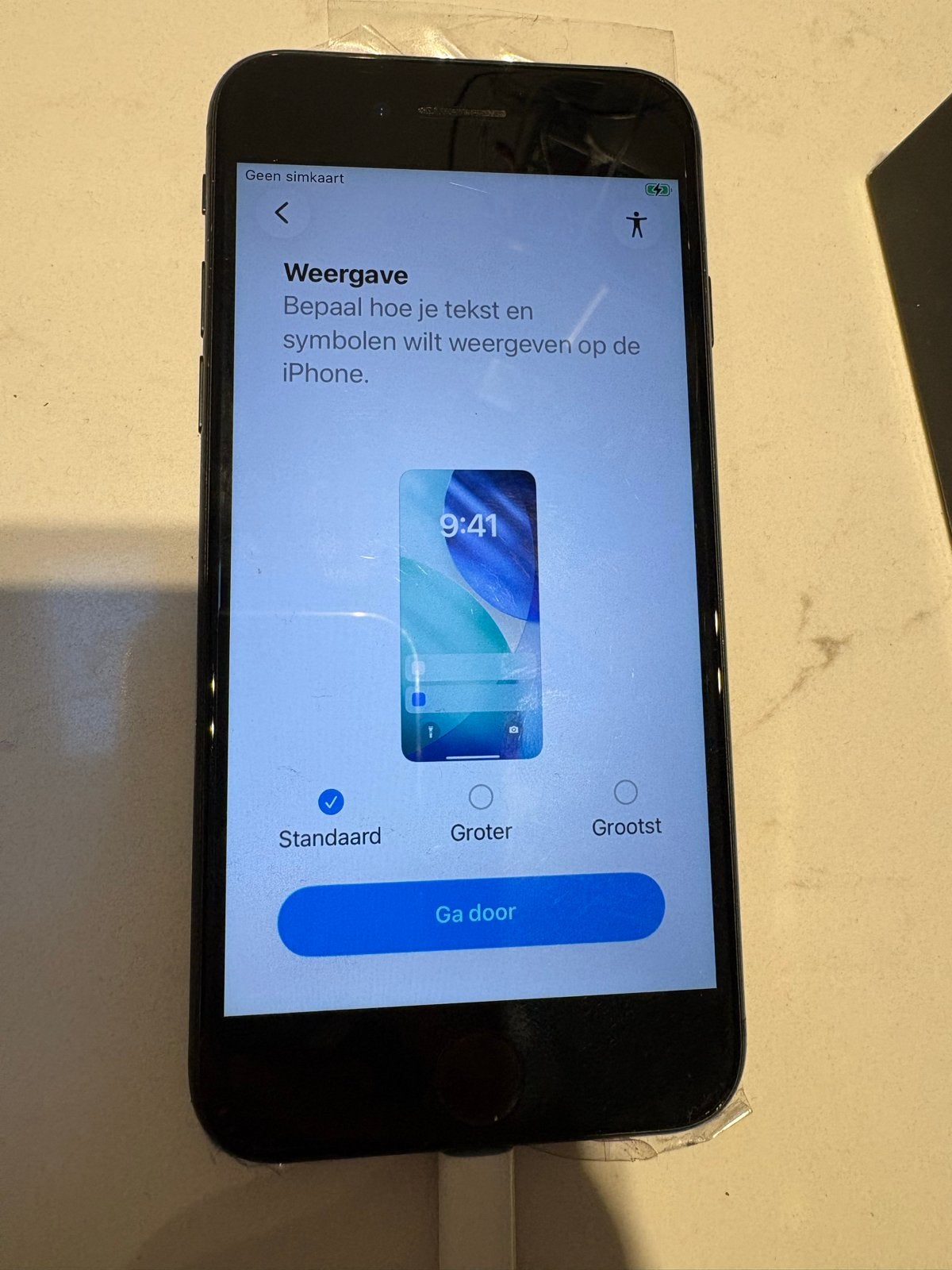 iPhone SE 2e generatie - Achterkant gebarsten (voor onderdel, Gebruikt, Zwart, Ophalen of Verzenden, 64 GB