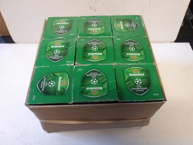 Heineken glazenset (nr.5) Champ.League 9 stuks, Verzamelen, Ophalen of Verzenden, Nieuw, Glas of Glazen, Heineken
