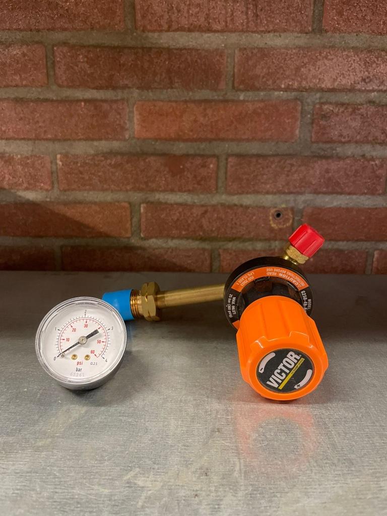Propane regulator G250 incl. meter merk: Victor, Caravans en Kamperen, Ophalen of Verzenden, Nieuw
