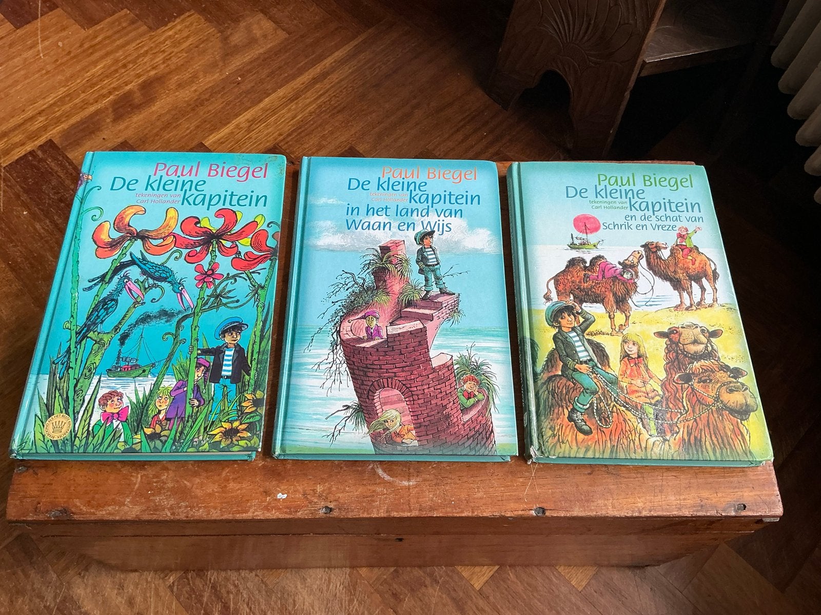 Paul Biegel - De kleine kapitein boeken (3 delen), Ophalen of Verzenden, Gelezen, Fictie algemeen