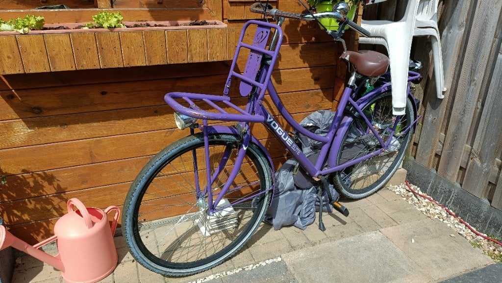 Stapfiets, Fietsen en Brommers, Fietsen | Dames | Omafietsen, Ophalen, Terugtraprem, Gebruikt, Versnellingen