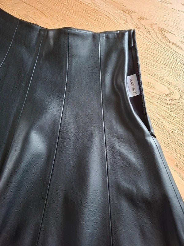 Zwart leren rokje van Rich & Royal, Kleding | Dames, Rokken, Maat 38/40 (M), Zwart, Rich & Royal, Ophalen of Verzenden