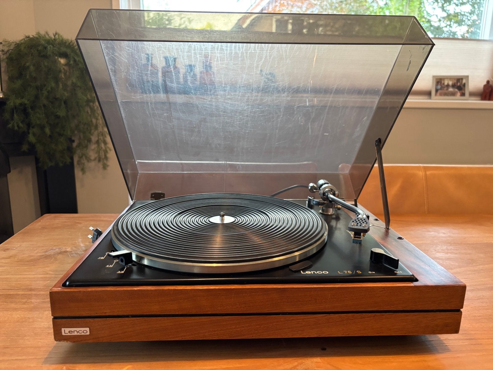 Lenco 76S platenspeler- geserviced met Jelco toonarm, Ophalen, Zo goed als nieuw, Platenspeler, Overige merken