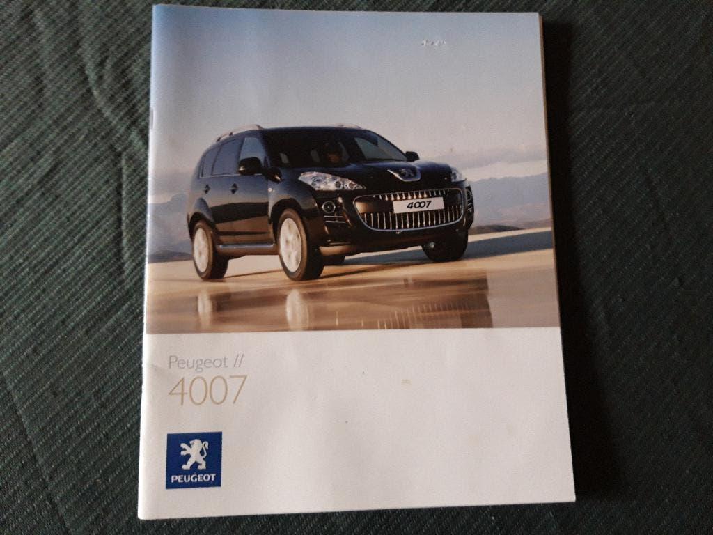 brochure Peugeot 4007 modeljaar 2008 ( Outlander), Ophalen of Verzenden, Zo goed als nieuw, Peugeot