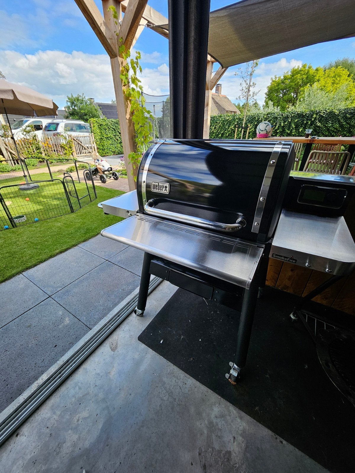 Weber SmokeFire EX4 Pellet BBQ - Zo goed als nieuw, Ophalen, Zo goed als nieuw, Weber