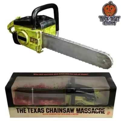 Texas Chainsaw Massacre Figure Chainsaw with Sound 76 cm, Beeldje, Replica of Model, Nieuw, Ophalen of Verzenden, Trick or Treat