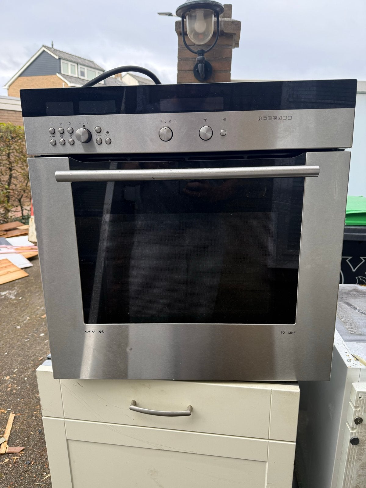 Siemens Inbouw Oven - Zilver/Zwart, Ophalen, Gebruikt, Oven, Siemens