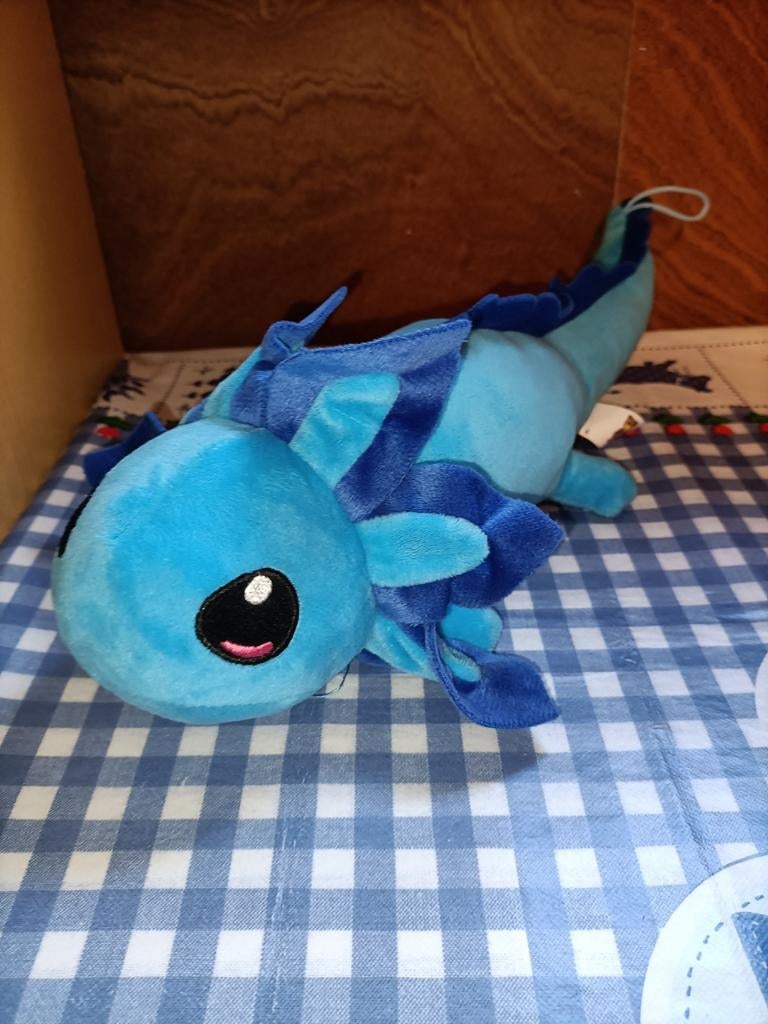 Blauwe Axolotl knuffel 43 cm groot Jafri Toys, Ophalen of Verzenden, Zo goed als nieuw, Overige typen