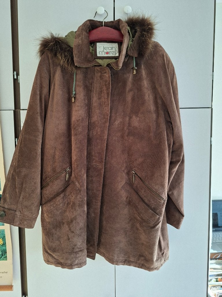 suede jas, Ophalen of Verzenden, Zo goed als nieuw, Maat 38/40 (M)