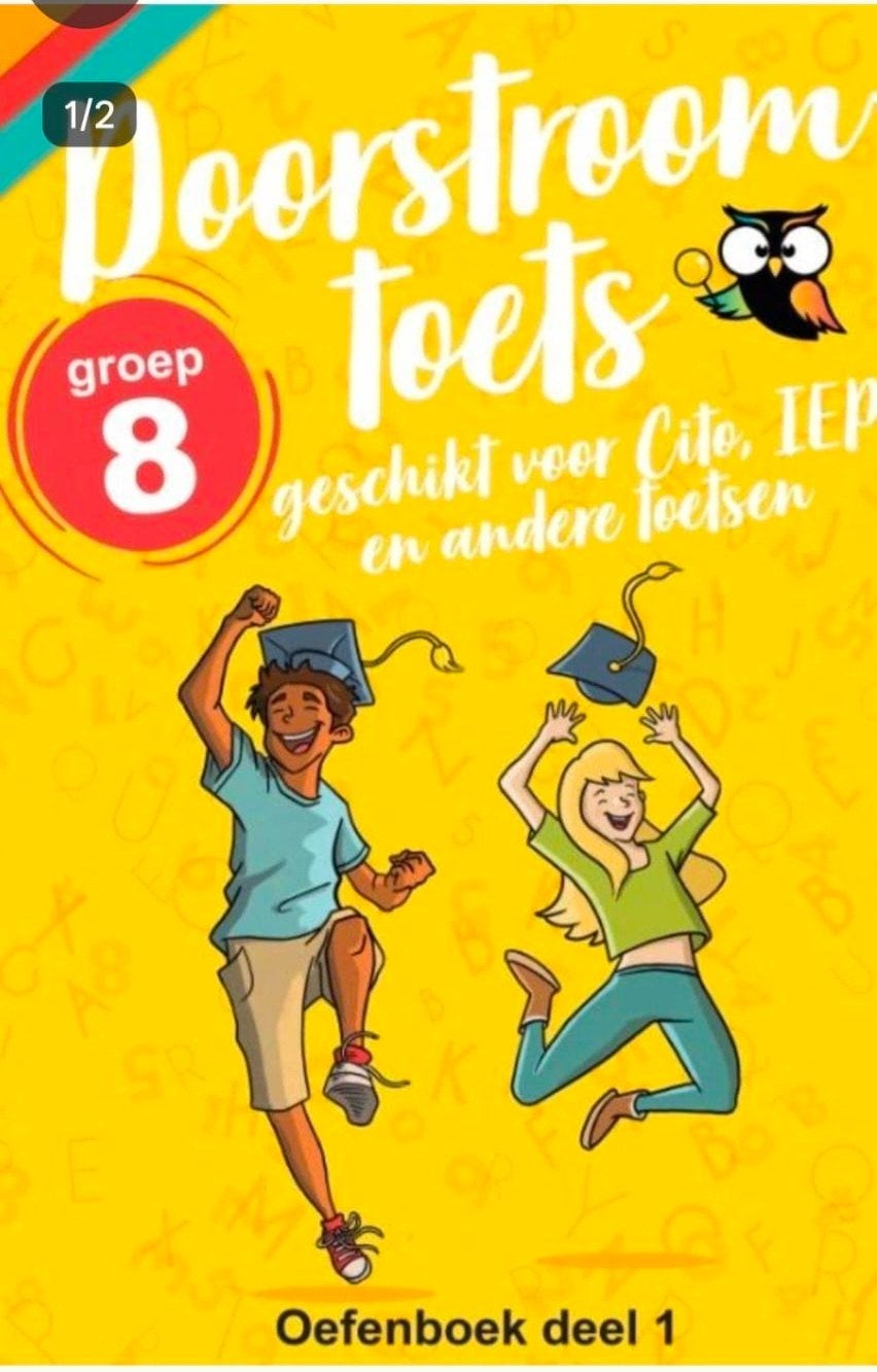 Doorstroomtoets Oefenboek Groep 8 - Deel 1 & 2, Onbekend, Overige vakken, Verzenden, Nieuw