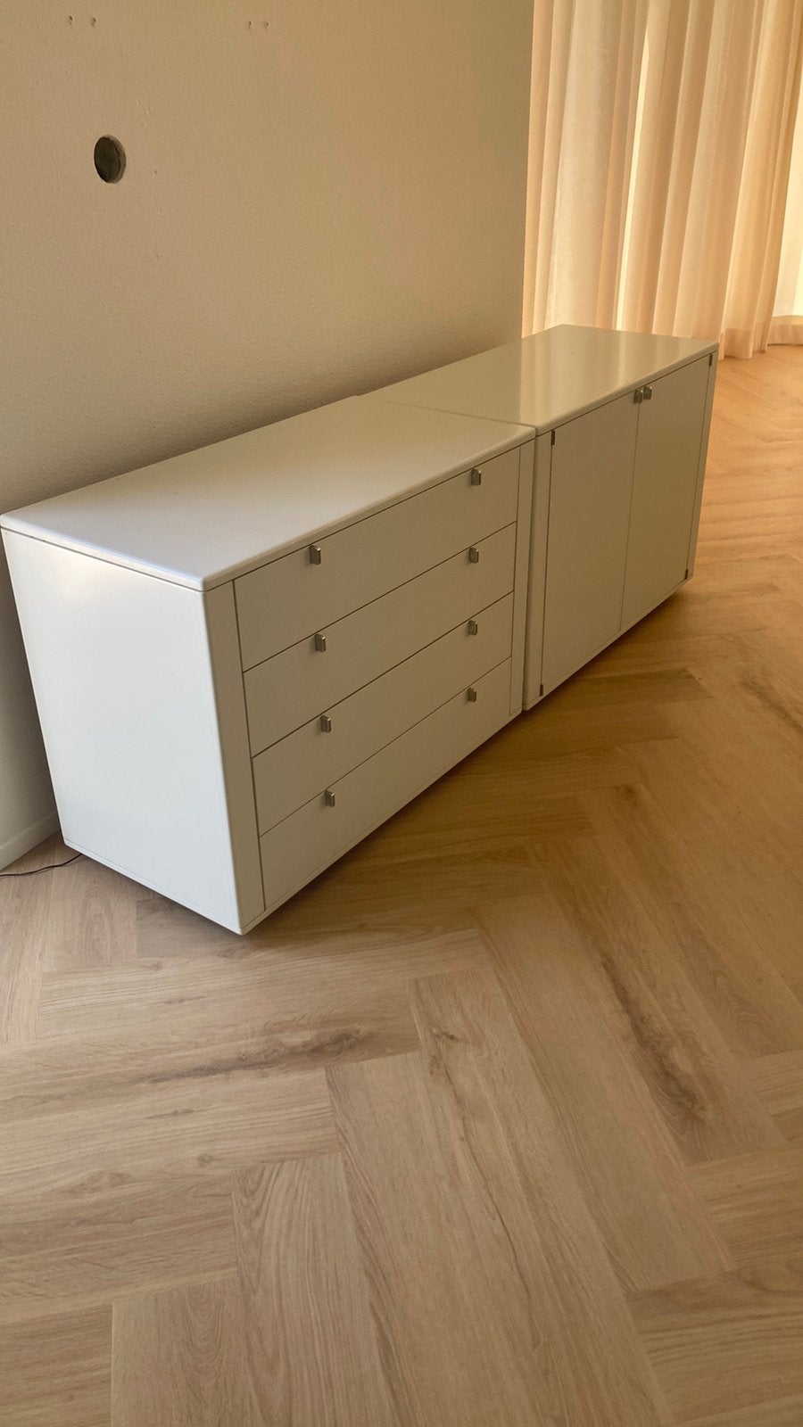 Interlubke design dressoir 96x48x72 met deurjes en lades, Ophalen, Zo goed als nieuw, 25 tot 50 cm