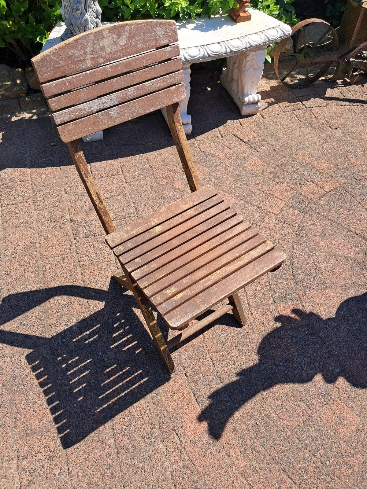 Plantenstoel inklapbaar, Tuin en Terras, Ophalen, Gebruikt, Hout, Inklapbaar