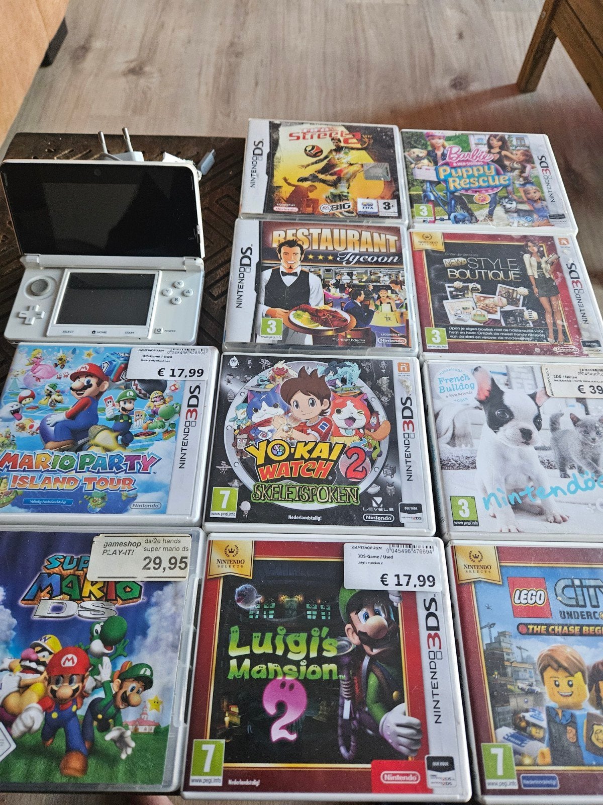 Nintendo 3DS XL met 10 spellen - Compleet pakket, Online, Overige genres, 1 speler, Ophalen of Verzenden
