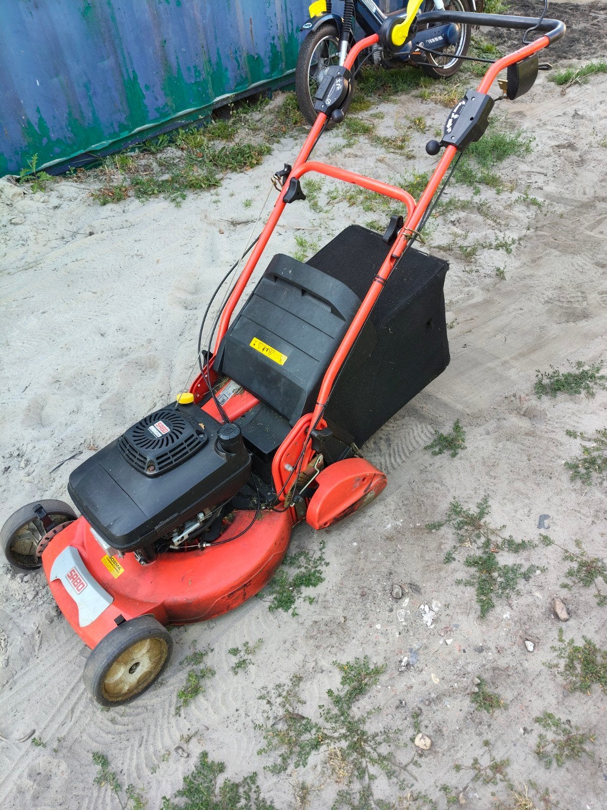 sabo grasmaaier met Kawasaki motor, Ophalen, Gebruikt, 50 cm of meer