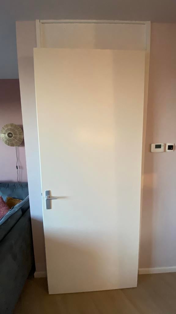 Witte binnendeur 231,5x93cm - Zo goed als nieuw, 80 tot 100 cm, 215 cm of meer, Binnendeur, Ophalen of Verzenden