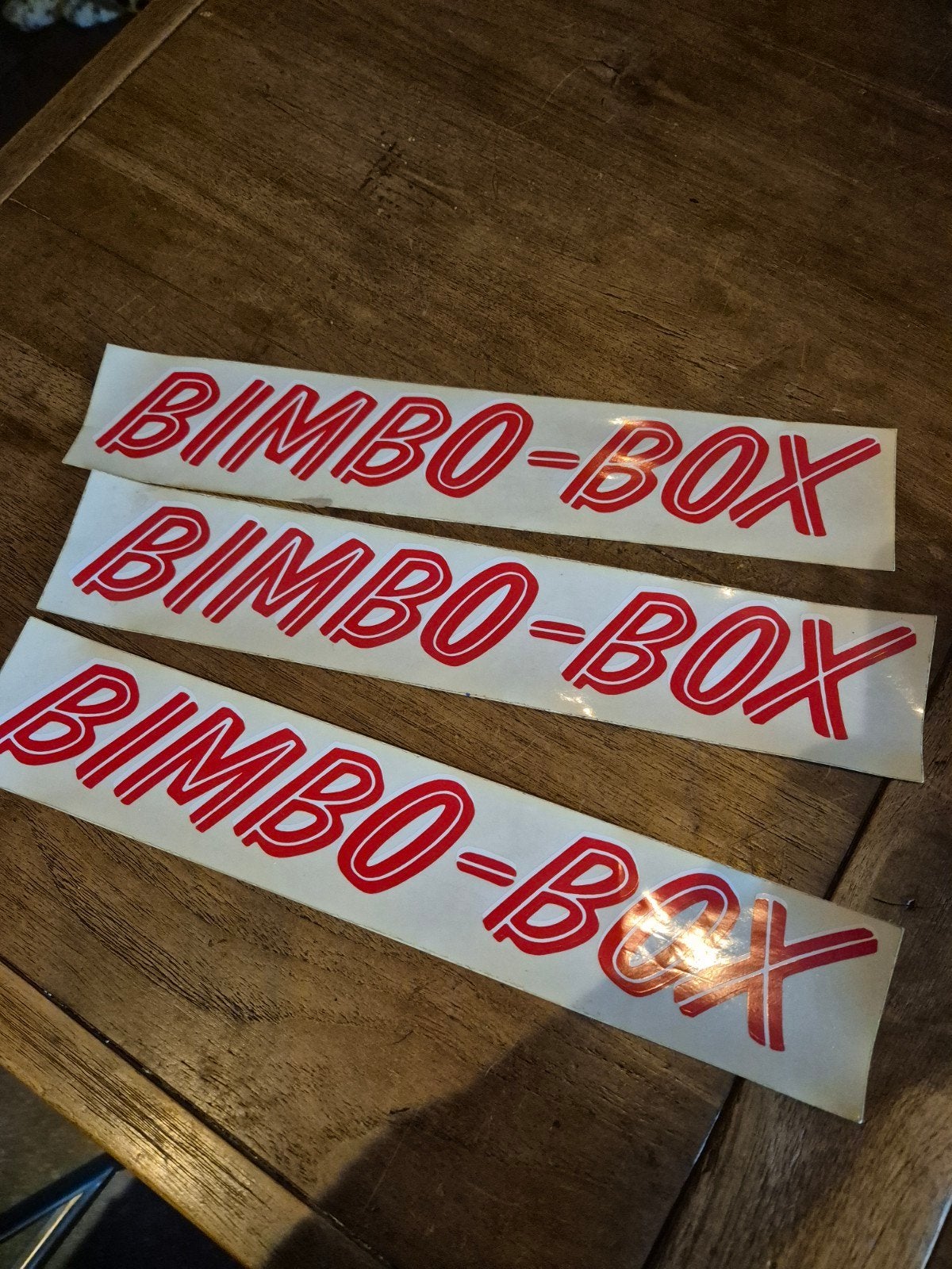 Originele jaren 70 stickers van de bimbobox, Ophalen of Verzenden, Zo goed als nieuw