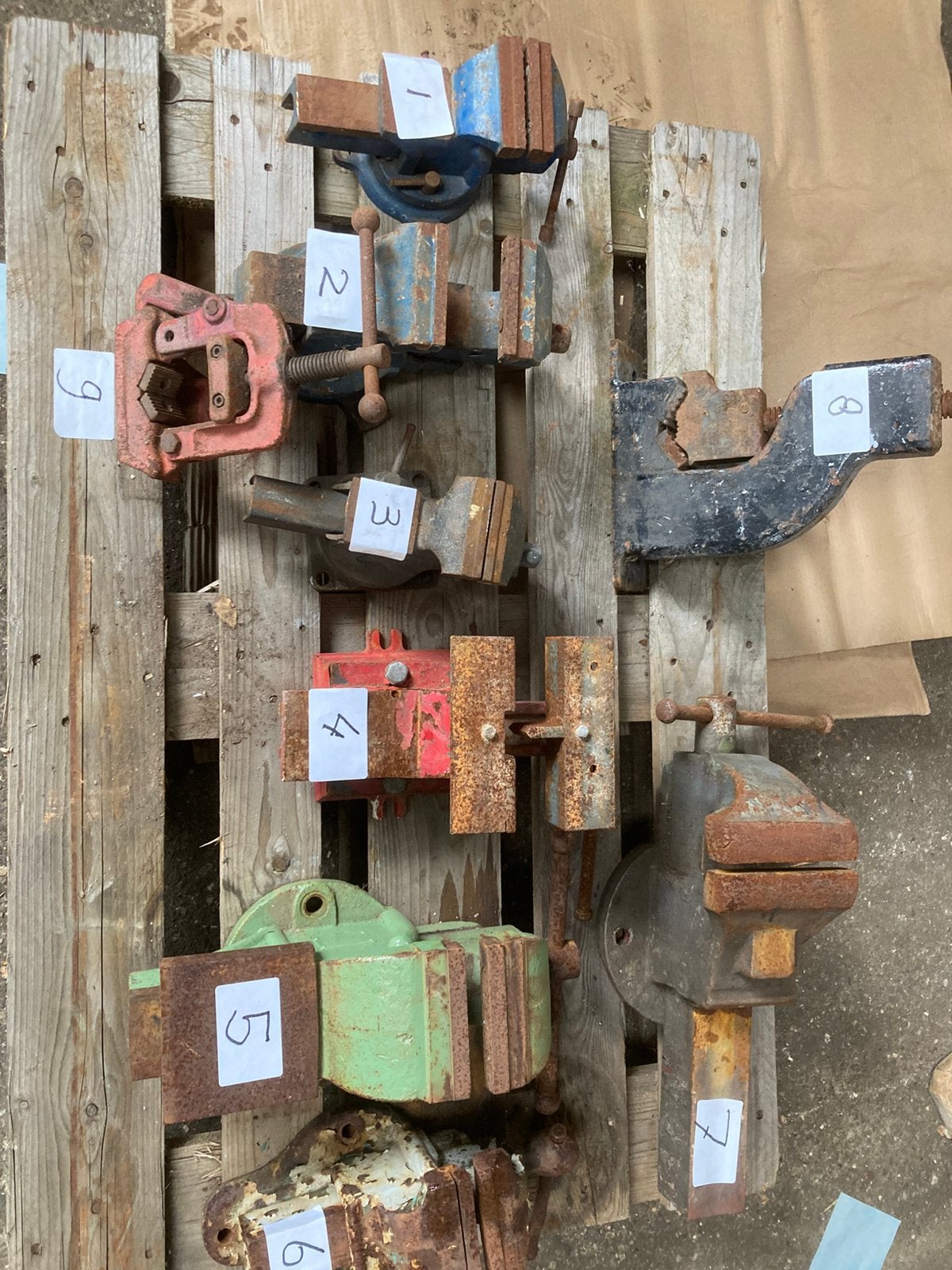 Diverse bankschroeven, Doe-het-zelf en Verbouw, Gereedschap | Handgereedschap, Ophalen of Verzenden, Gebruikt