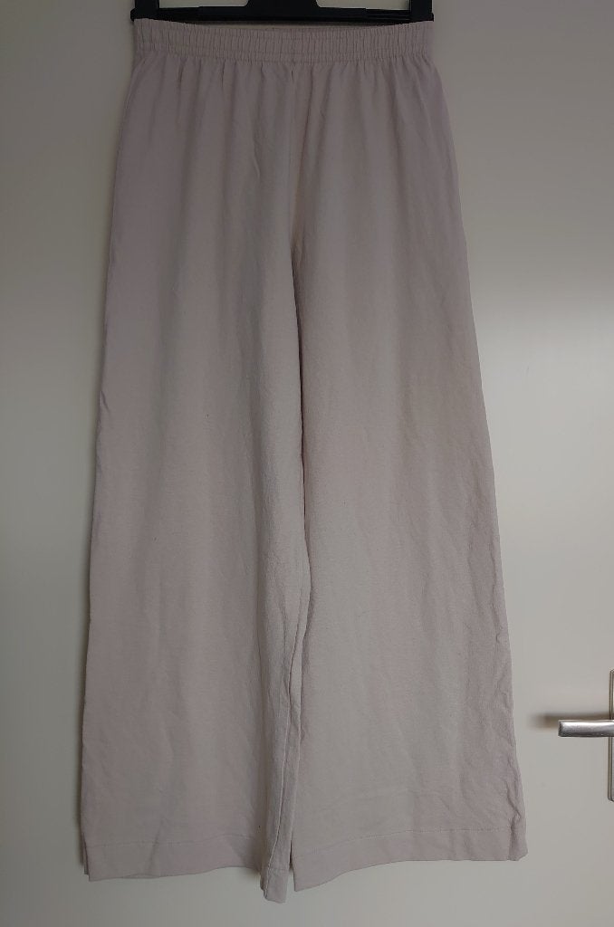 broek met wijde pijpen Zara maat S, Verzenden, Beige, Nieuw, Maat 36 (S)