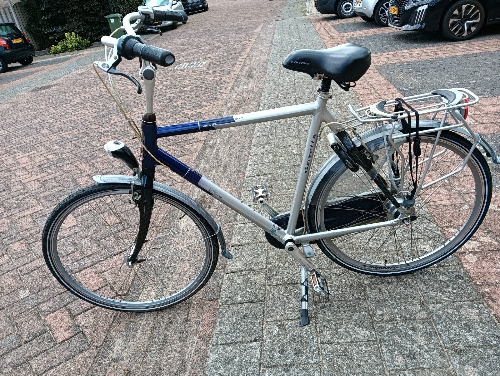 Gazelle fiets met versnellingen en slot, Ophalen, Gebruikt, Velgrem, Versnellingen