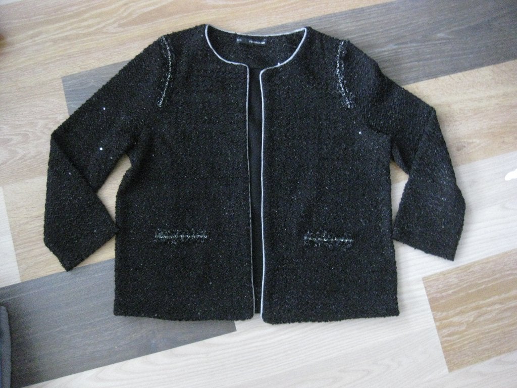 Zwart glitter vest - Sfera Collection - Nieuwstaat, maat 40, Verzenden, Zwart, Zo goed als nieuw, Maat 38/40 (M)