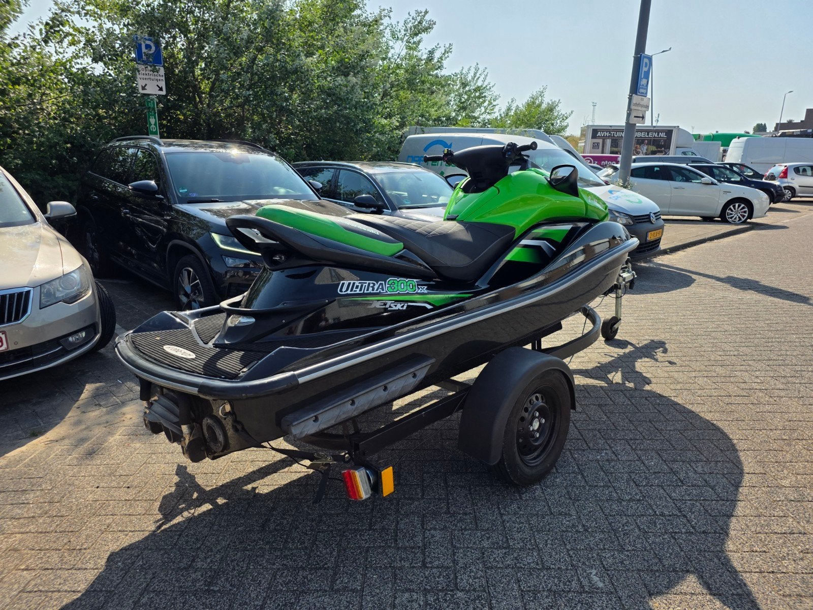 Kawasaki Ultra 300X Jetski met trailer OLIEVERBRUIK, Ophalen, Gebruikt, Benzine, 200 pk of meer