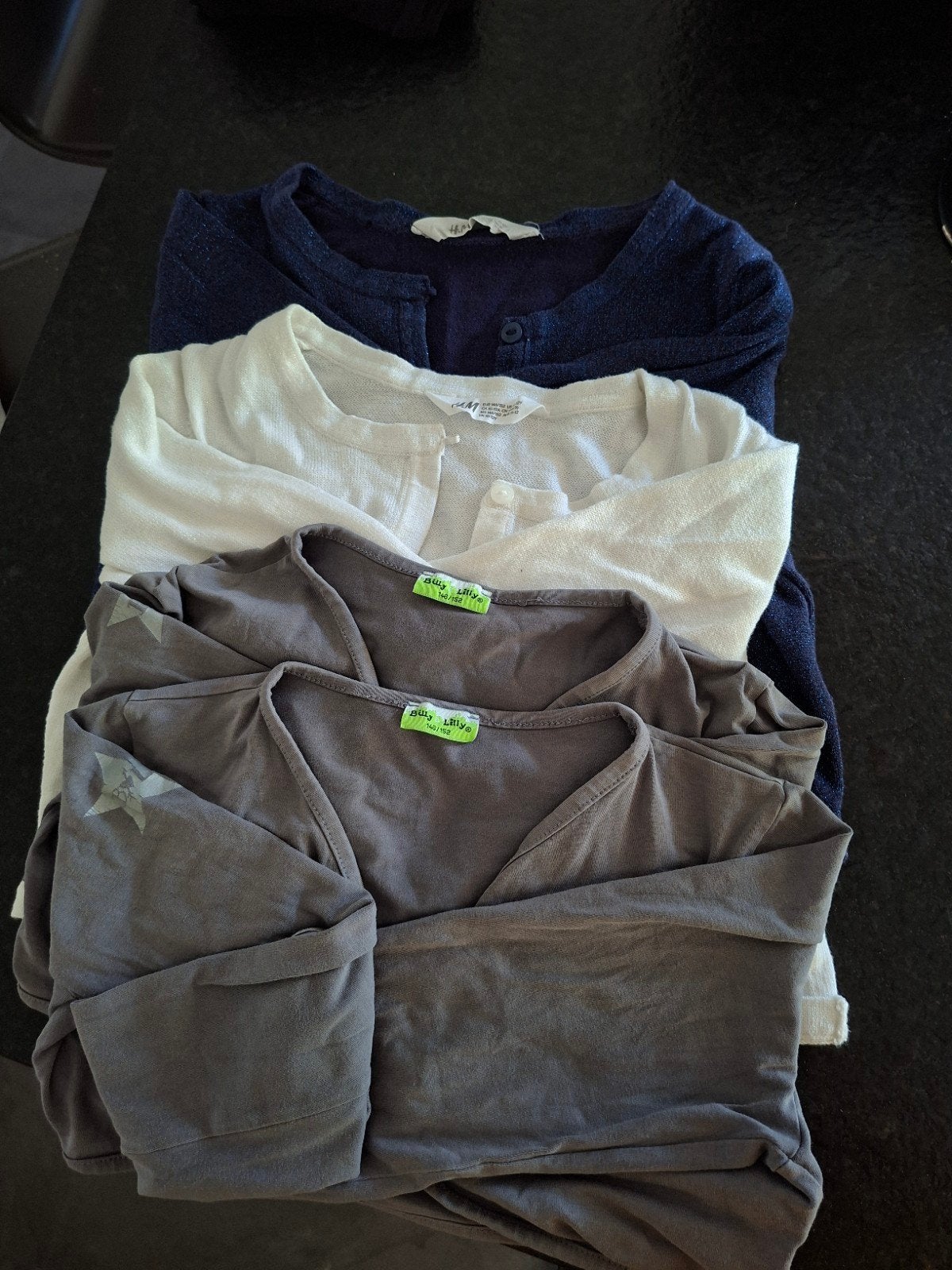 4 Bolero's maat 146/152 - Billy & Lilly, H&M met glitter, Ophalen of Verzenden, Gebruikt, Billy & Lilly, H&M, Meisje