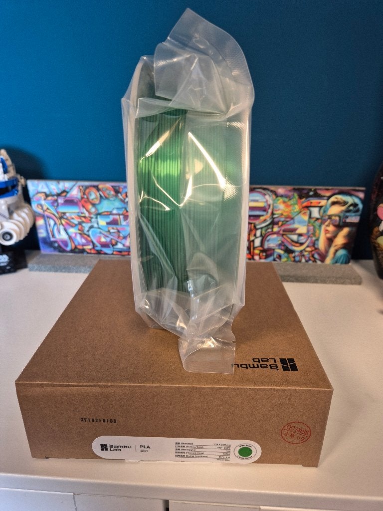 Bambu Lab PLA Silk+ (met spoel) - Candy Green (1kg), Ophalen of Verzenden, Nieuw, Filamentrollen