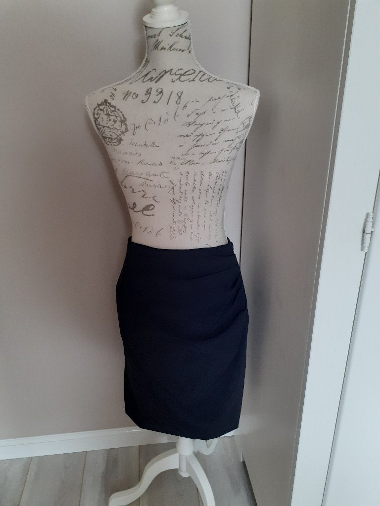 Prachtig donkerblauwe PURDEY rok, merk FAR Hills, maat 42., Blauw, Maat 42/44 (L), Ophalen of Verzenden, Zo goed als nieuw