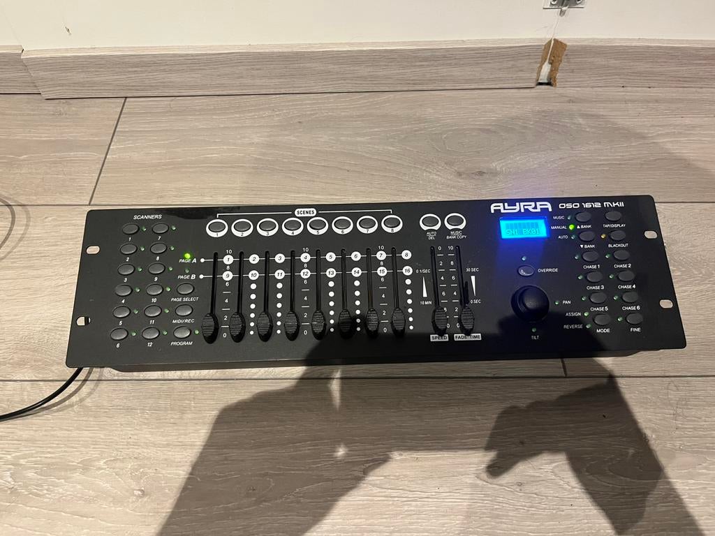 Ayra OSO1612 MKII DMX Controller, Muziek en Instrumenten, Licht en Laser, Ophalen of Verzenden, Zo goed als nieuw, Licht, Kleur