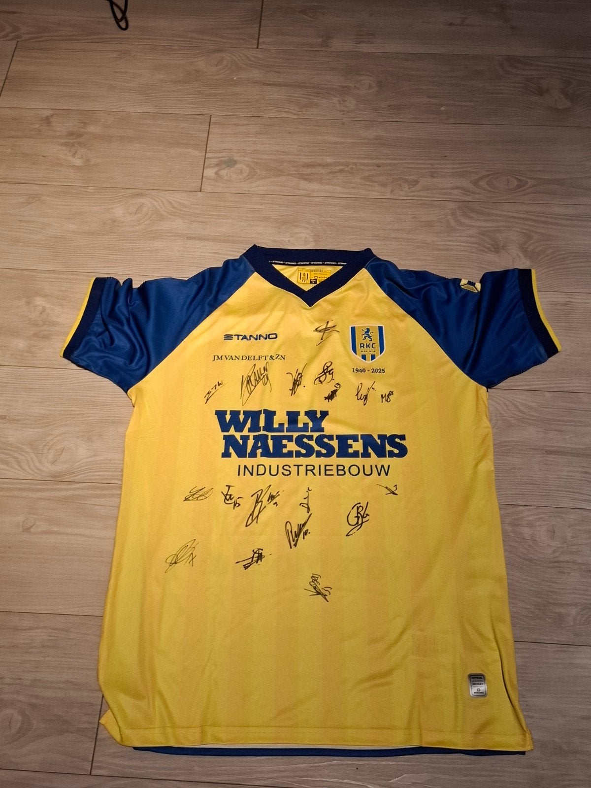 Gesigneerd RKC Waalwijk Thuisshirt Stanno - Uniek Item!, Sport en Fitness, Maat L, Verzenden, Nieuw, Shirt