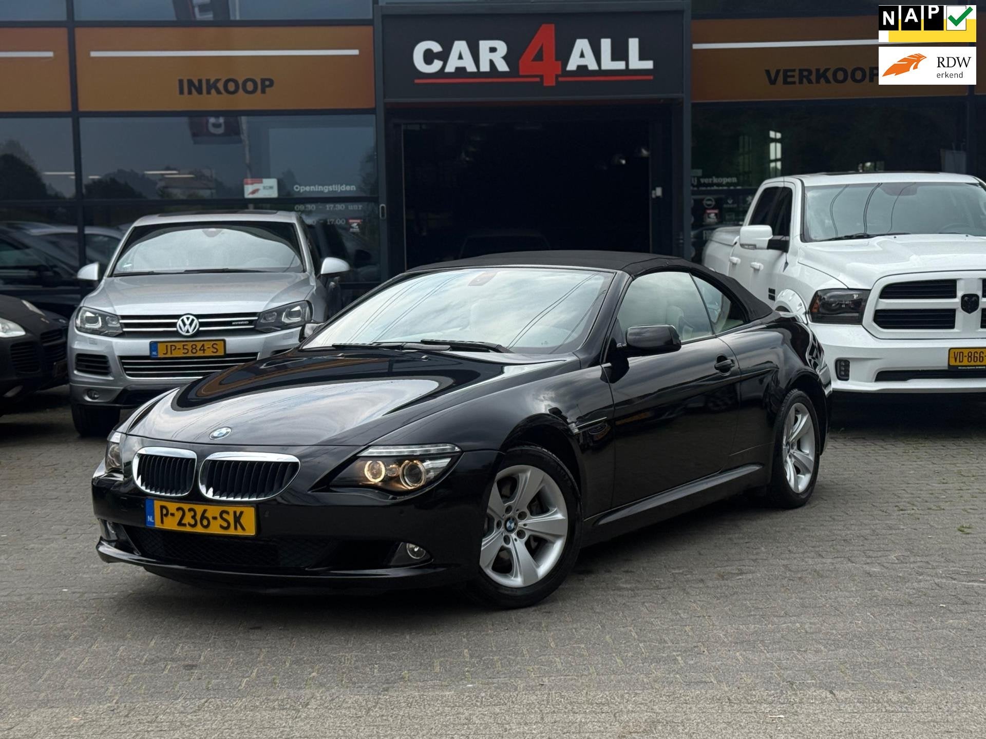 BMW 6-serie Cabrio 630i LEDER/ORIGINEE/XENON/FACELIFTYOUNGTI, Auto's, Automaat, Dealer onderhouden, Achterwielaandrijving, Gebruikt