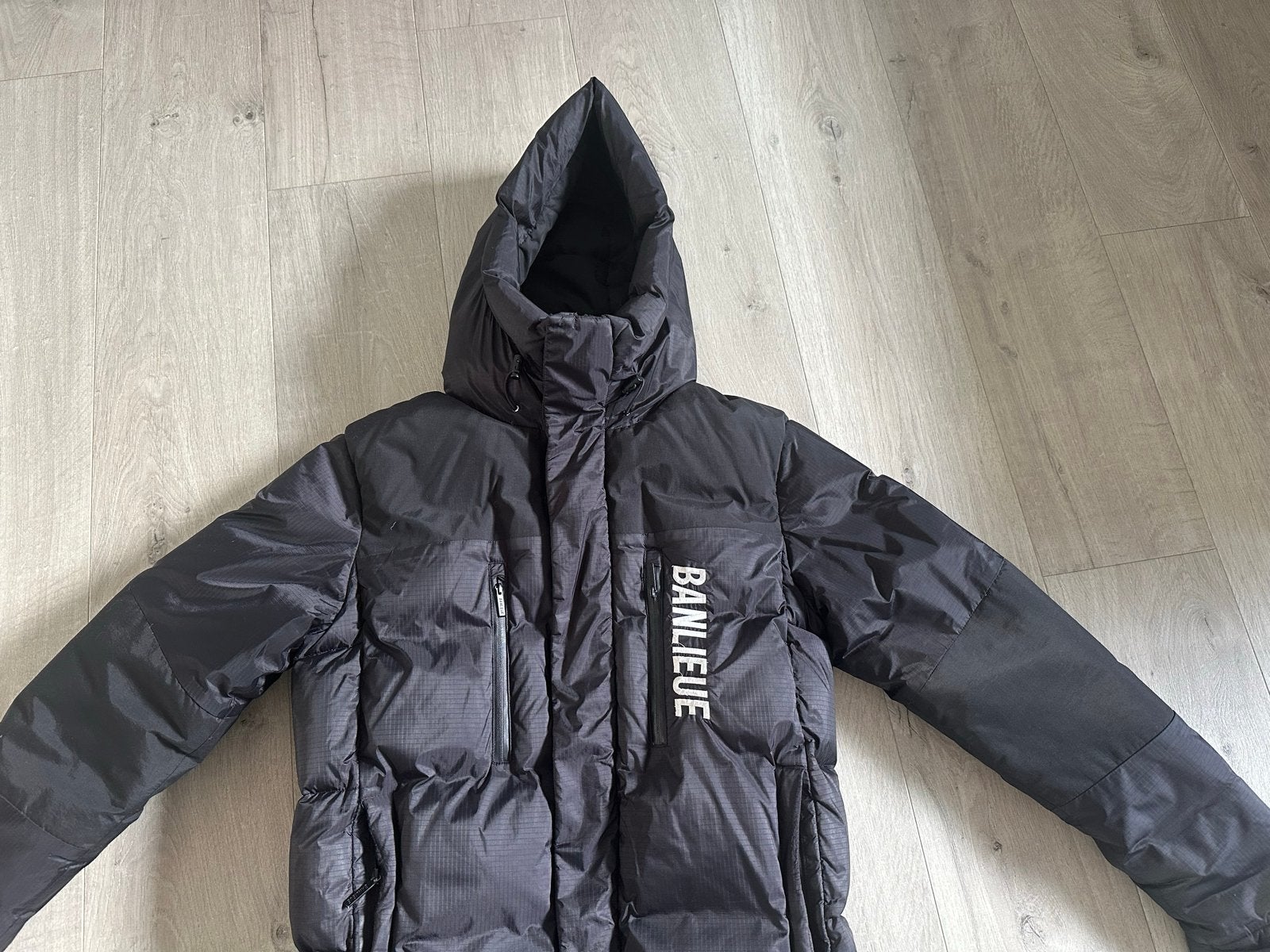 Banlieue winterjas zwart met capuchon - Maat XS, Ophalen of Verzenden, Gebruikt, Jongen, Jas
