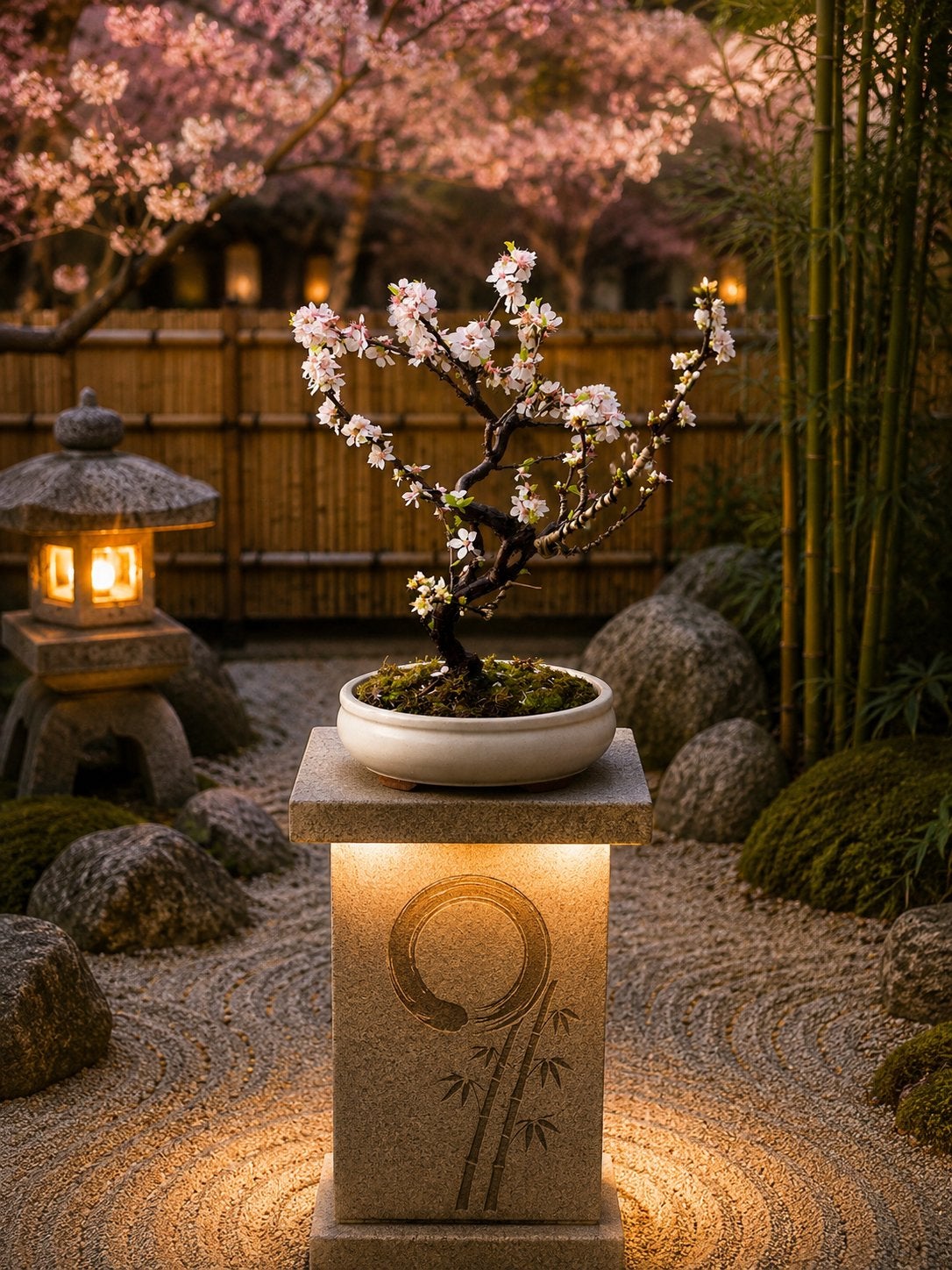 Sakura Bonsai - Prunus, Volle zon, Vaste plant, Lente, Ophalen