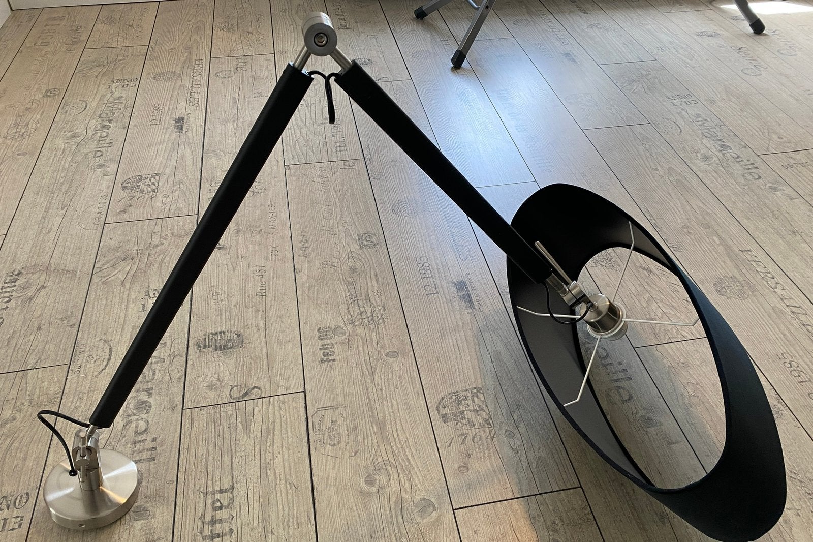 Verstelbare plafondlamp met kap, Ophalen, Zo goed als nieuw