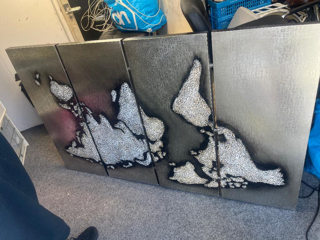 Schilderij, Ophalen, Gebruikt, 125 cm of meer, Schilderij