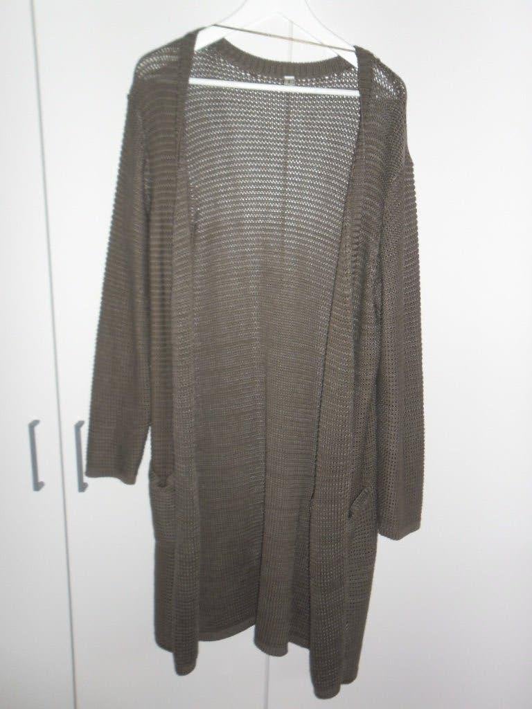 Soyaconcept Grijs/Bruin Gehaakt Lang Vest Maat XL, Bruin, Soyaconcept, Maat 46/48 (XL) of groter, Ophalen of Verzenden