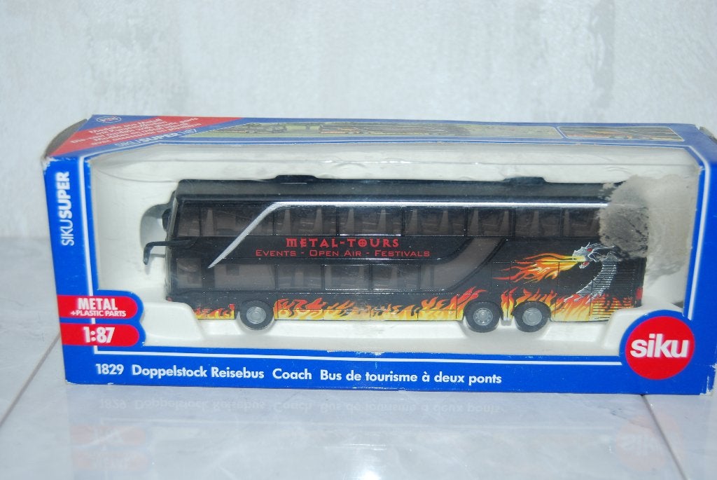 Siku Super 1829 Doppelstock Reisebus Coach, Ophalen of Verzenden, Zo goed als nieuw, Bus of Vrachtwagen, SIKU