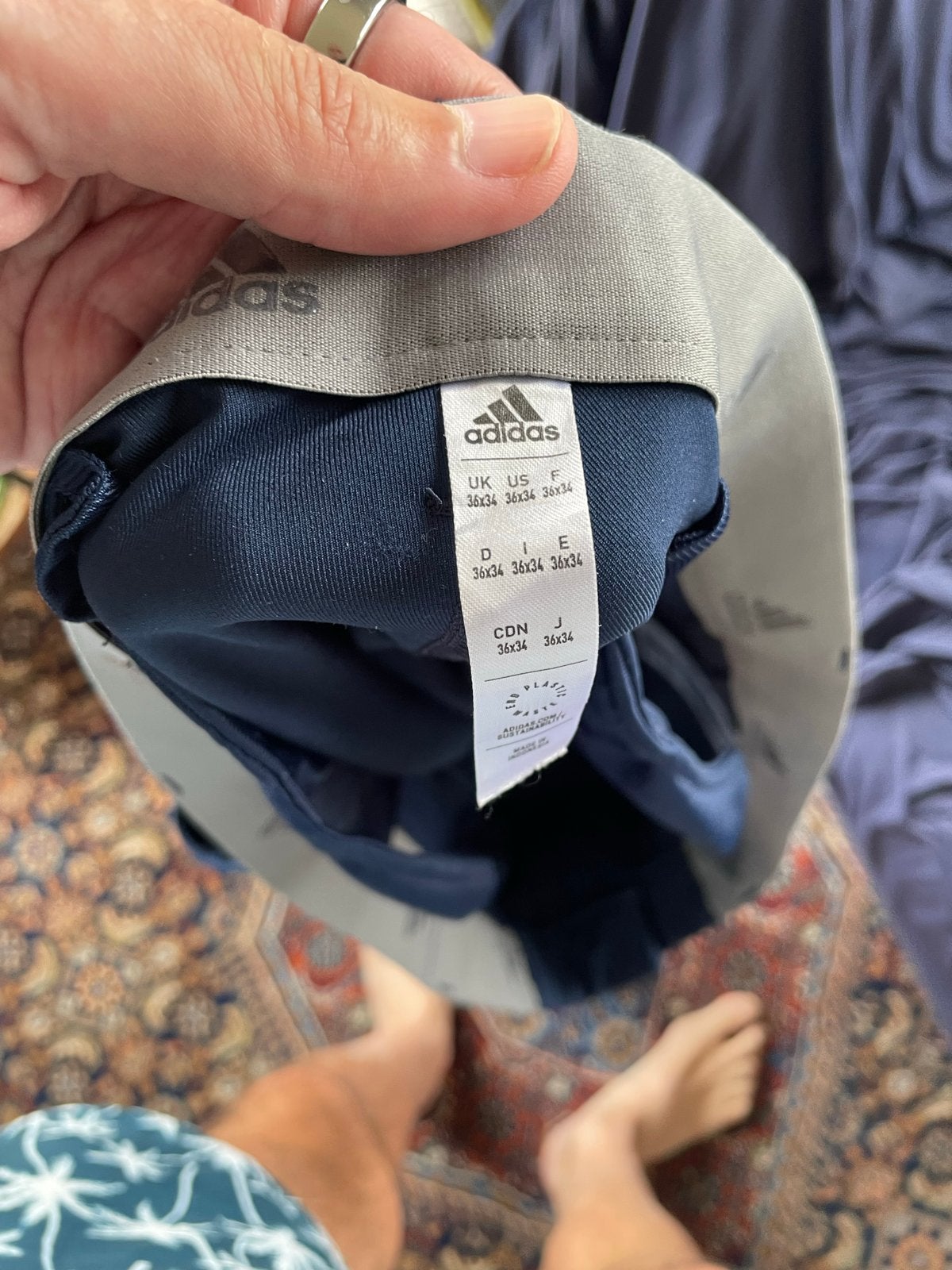 Adidas Golfbroek Heren - Maat 36/34, Ophalen of Verzenden, Zo goed als nieuw, Overige maten, Blauw