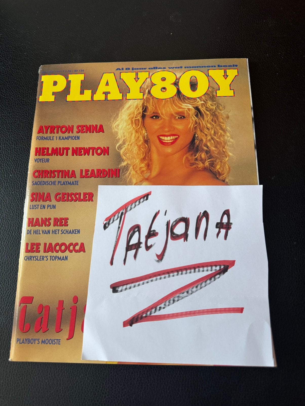 playboy met tatjana in flodder per stuk 19,50, Verzamelen, Ophalen of Verzenden, 1980 tot heden, Tijdschrift