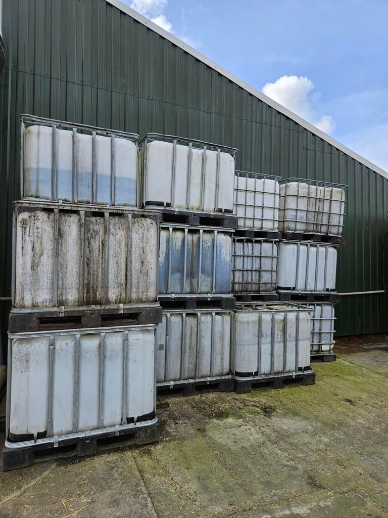 600 liter ibc containers, Tuin en Terras, Regentonnen, 150 liter of meer, Ophalen