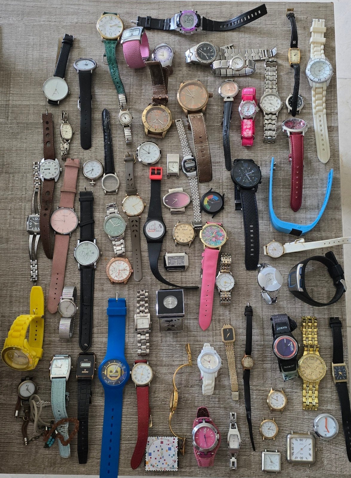 Grote partij horloges circ 100 stuks quartz mechanisch seiko, Ophalen of Verzenden, Gebruikt, Staal, Seiko